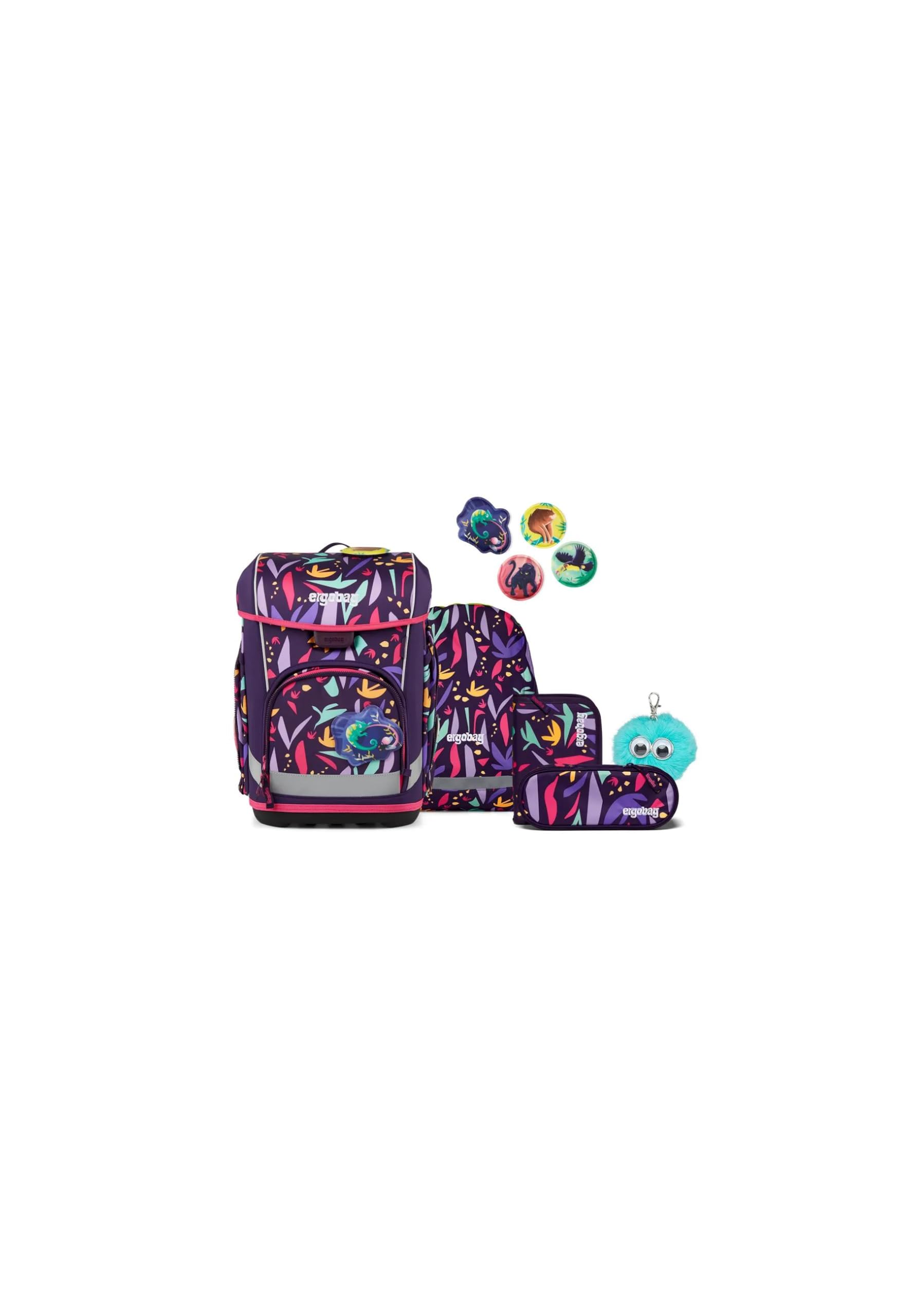 ergobag cubo light Bundle Set AW25/26, ergonomischer Schulranzen, extra leicht, Set 6-teilig, 860 g ZauBärwelt - Mint