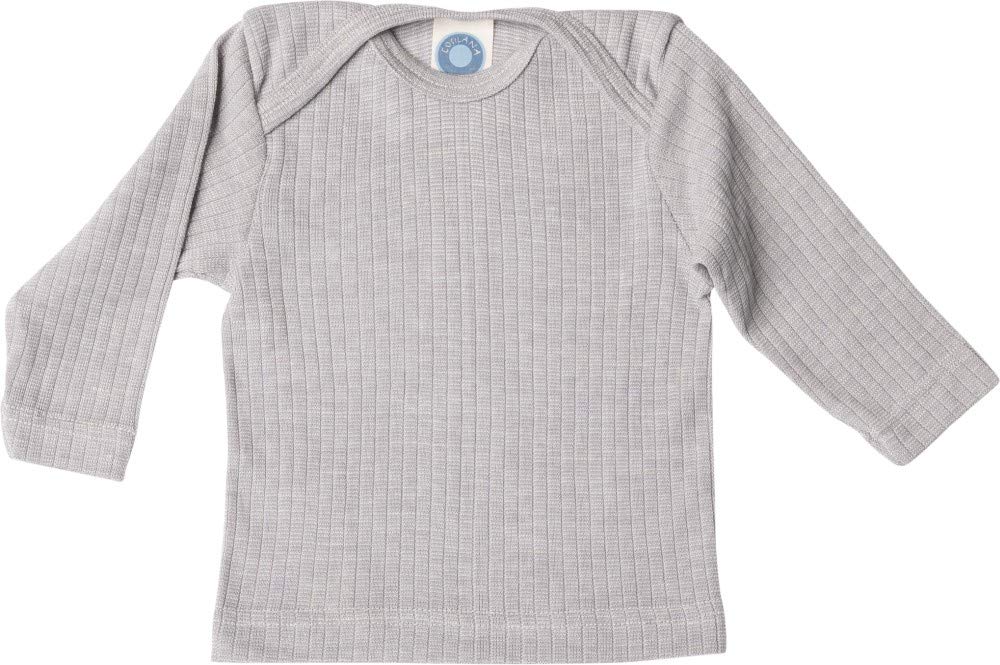 Cosilana - Camisa de manga larga para bebé, 45% algodón KBA 35% lana kbT, 20% seda