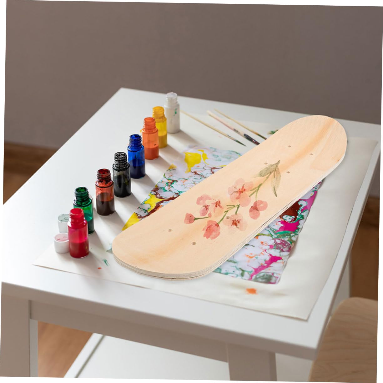 TOYANDONA Skateboard Vierge à Dessiner 23, 6 Pouces Lot de 2 en Érable