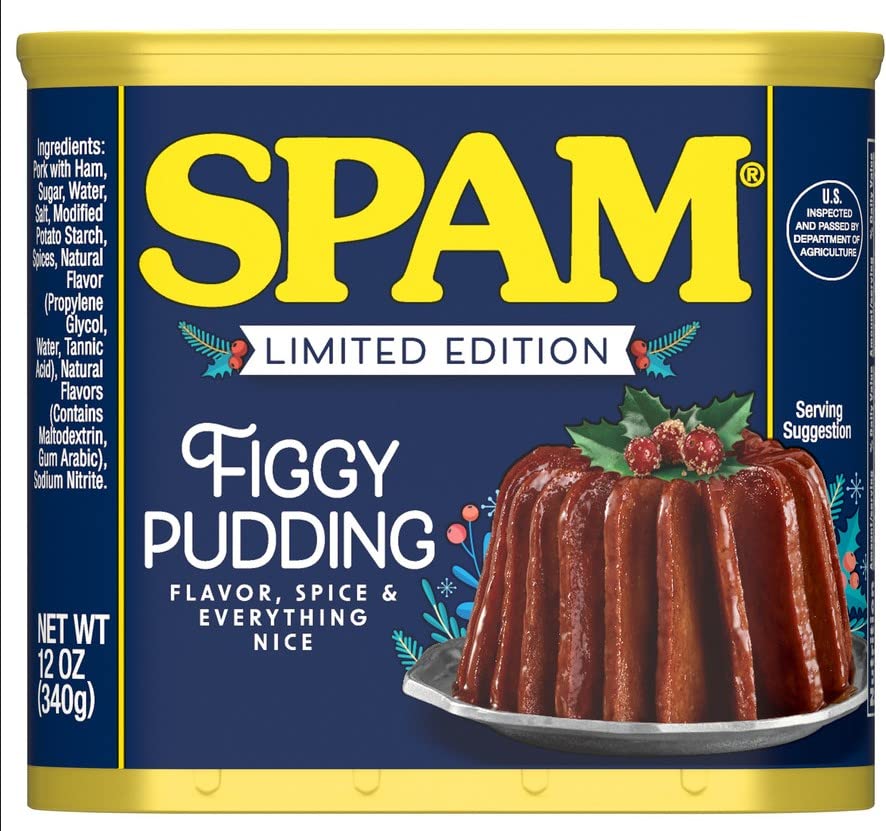SPAM Limited Edition Figgy Pudding, 12 Oz Can (2-Pack)