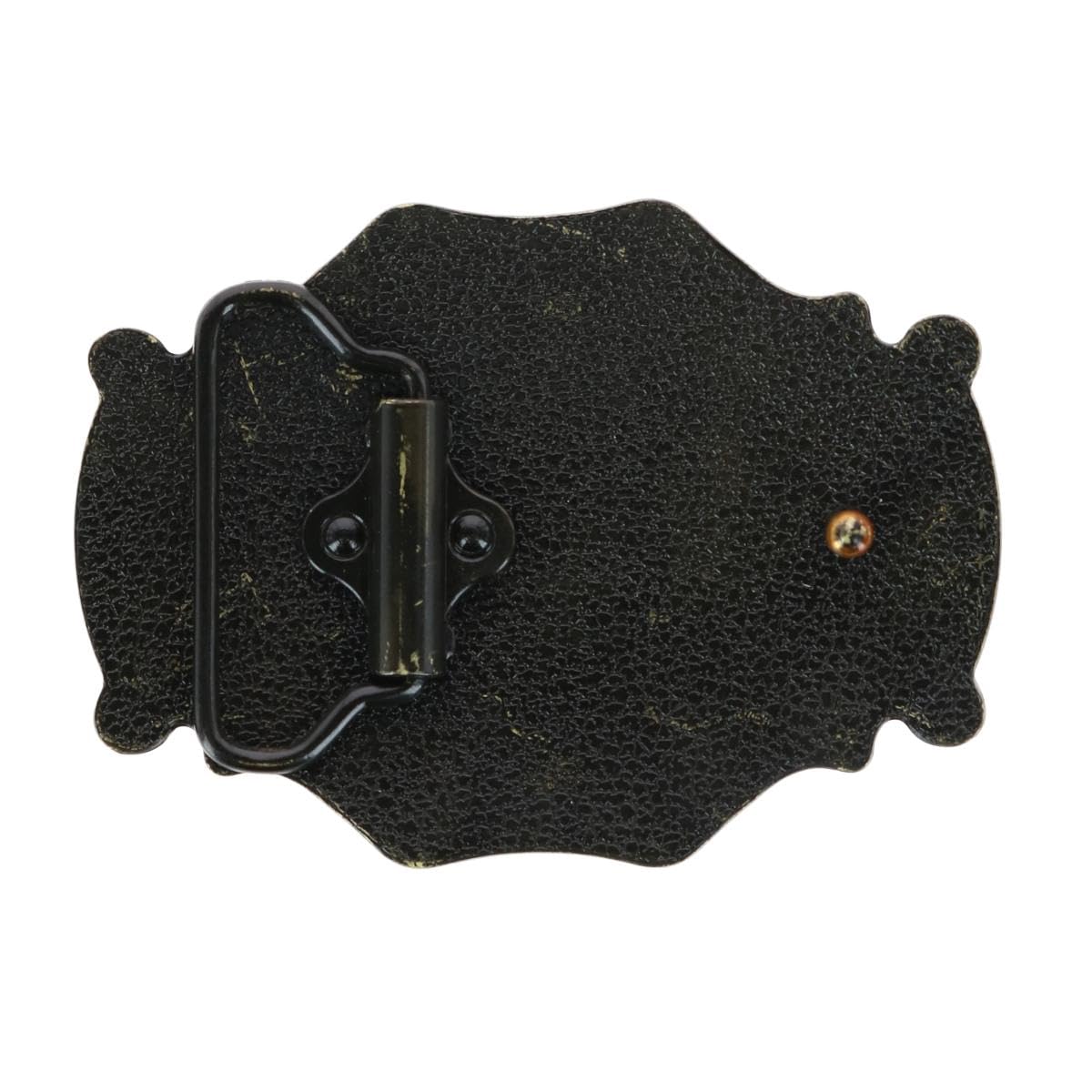 CTM Blank Vintage Frame Style Belt Buckle, Bronze