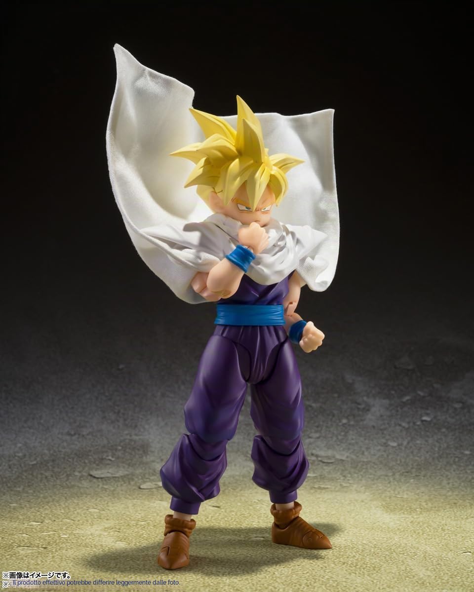 Bandai TAMASHII NATIONS - Dragon Ball Z - Super Saiyan Son Gohan - Il guerriero che ha superato Goku Spirits S.H.Figuarts Action Figure | Dragonball Z Statuetta S.H. 15,2 cm Figuarts - Super Saiyan Gohan Warror Who Overpassed Goku