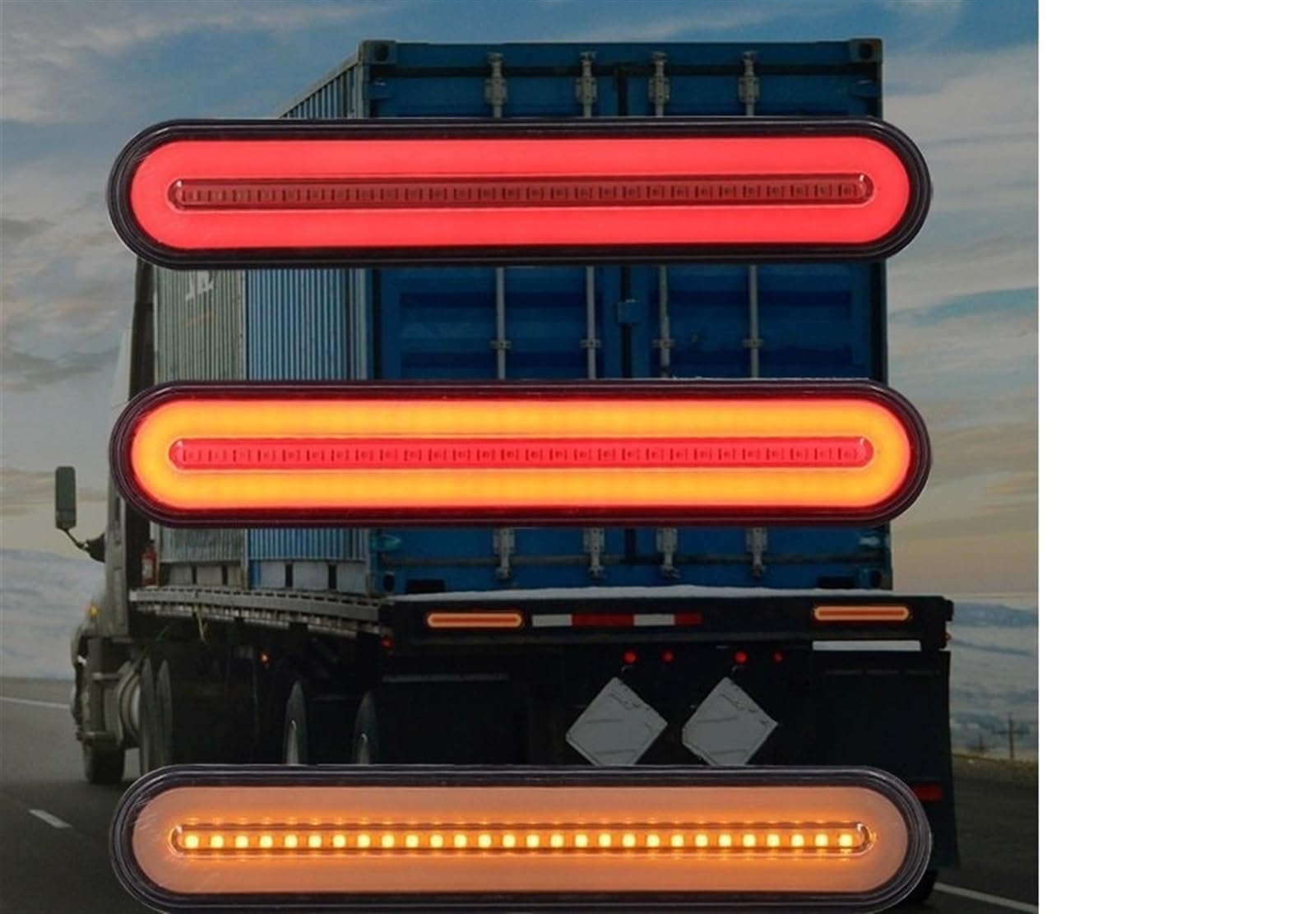 Intermitentes Laterales Universal 10-30V Vehículos Camión Remolque RV Barra De Remolque Boad Camiones Pesados ​​Coche Indicador De Señal Dinámica Lámpara Parada Giro Freno Luz Trasera