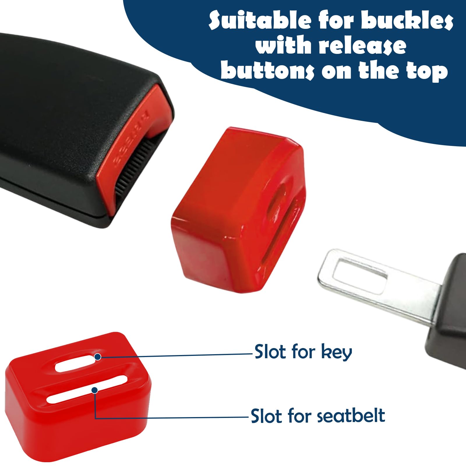 Protezione Fibbia Cintura Bambini - Blocca Sicurezza Seggiolino Auto - 2 Pezzi Con Chiavi - Foto 13