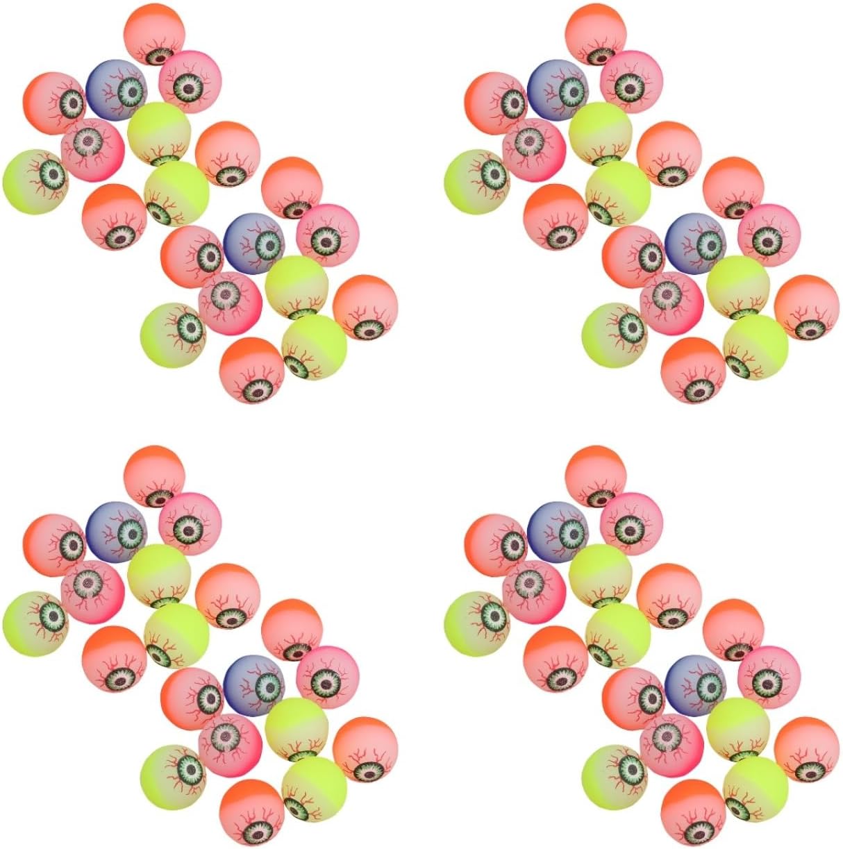 VICASKY 80 Pieces Fake Eyeballs Glow in the Dark Bouncy Balls Bouncy Nativity Crafts Bouncy Bouncy Halloween