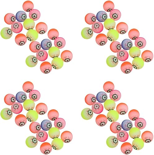 VICASKY 80 globos oculares falsos que brillan en la oscuridad, bolas hinchables, bolas hinchables, manualidades de pesebre, bolas hinchables para