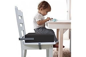Booster Seat for Table, Kid's Table Booster Seat with Adjustable Elasticity Straps