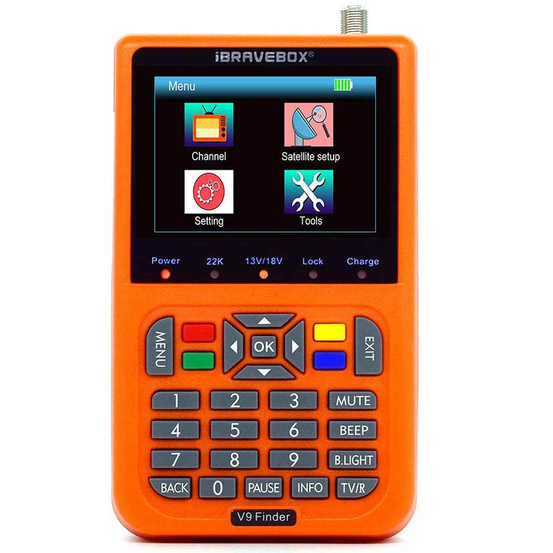 TOZTVXU V9 Digital Satellite Signal Finder, 3.5 Inch LCD Display Full HD 16-bit OSD 64Mb 1Gb DDR3 Satellite Television?Satellite Finder HD, Satellite Finder Satellite Signal