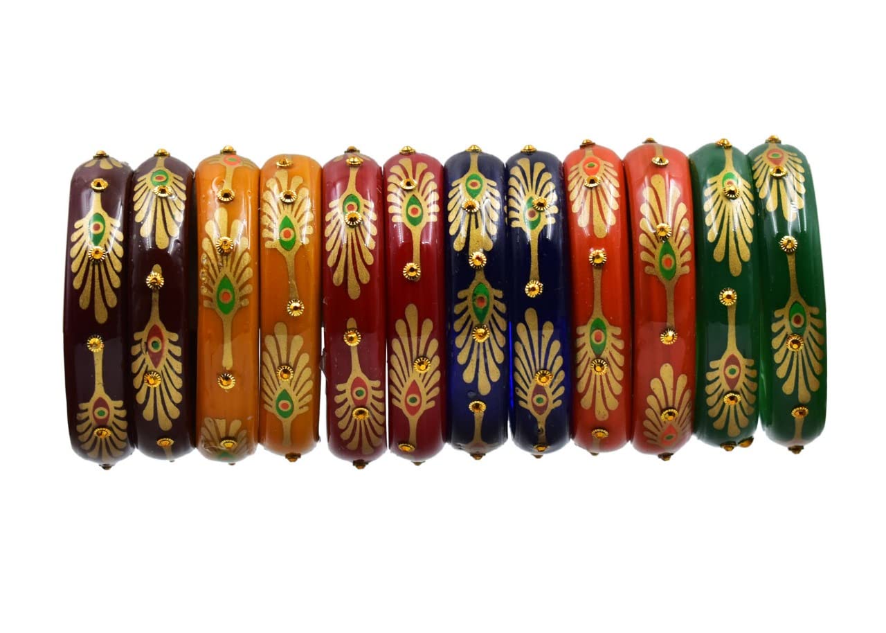 Multi Color Latest Unique Designer Glass Bangle Kada Set For Women, Ladies And Girls,Traditional Designer Glass Kada for Women,Girls (Pack of 12) (2.3) (B0BWWXK1C1) Amazon Price History, Amazon Price Tracker