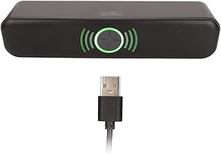 Computer Speakers, Computer Soundbar for Desktop RGB Gaming Sound Bar USB Powered Stereo Sound Gaming Speakers Desktop Speakers for Pc Laptop