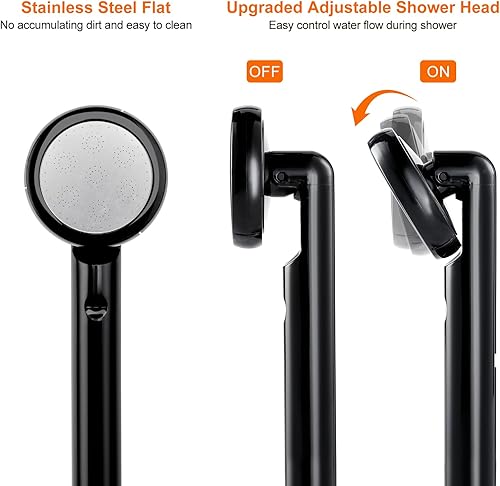 Miniatura 2 de KEDSUM JP-2040 - Ducha portátil para campamento, con dos baterías recargables, ducha portátil al aire libre para acampar, senderismo, viajes