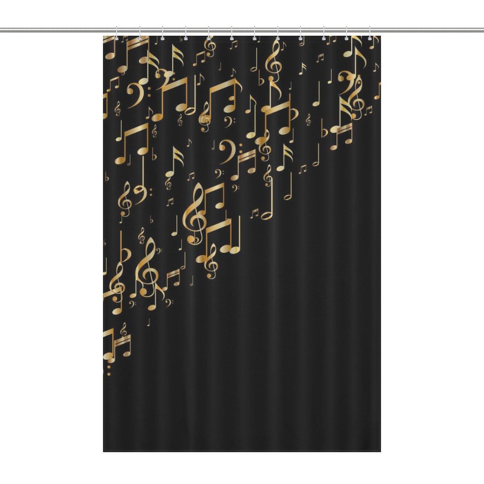 Rideau de douche notes de musique pour une ambiance sonore