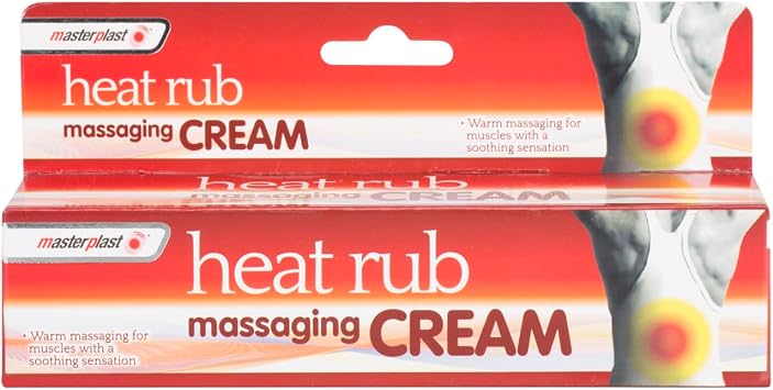 1x70g MasterPlast Heat Massaging Cream - Deep Rub, Fast Relief for Muscle Discomfort, Soothing Warm Massage Cream Tube