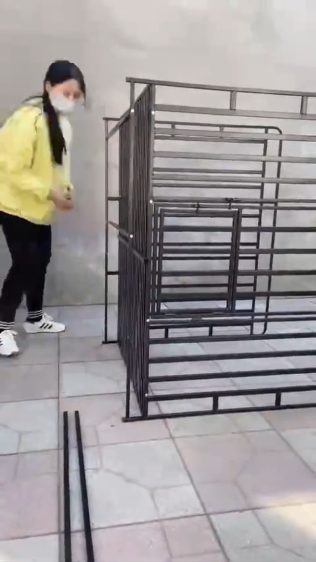 Amazon | HPYWTJY ペットケージ カゴ ドッグクレート 大型犬 中型犬