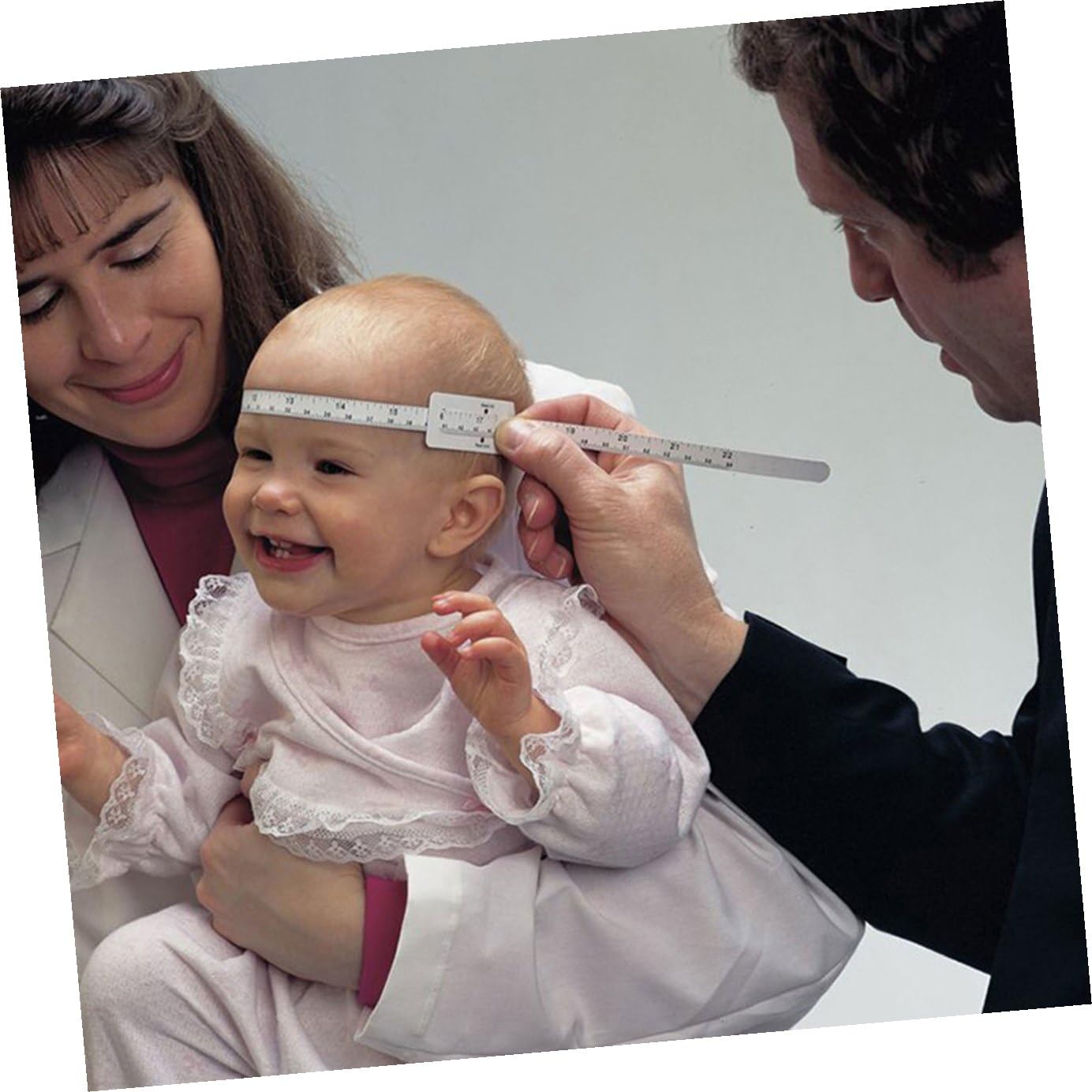 Uonlytech Mètre Ruban Bébé pour Tête et Bras Blanc 56 Cm Lot 6 Pièces Doux Peau Garçon et Filles Mesure Périmètre Crânien Suivi Croissance Couture Loisirs