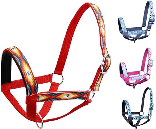 Miniatura 9 de Tahoe Tack Cuello halter de llama con revestimiento de nailon con banda nasal acolchada