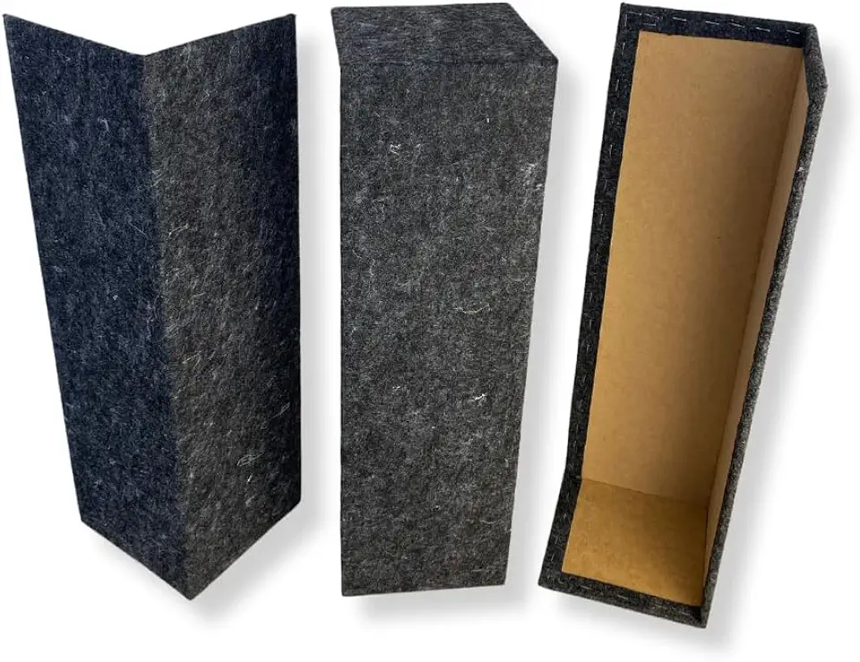 BOXFAN Kit 2 arranhadores para gatos, protetor de sofá e cama box, proteção para cantos de sofá em mdf com carpete, afiador de unhas e móvel para gatos