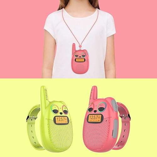 Miniatura 47 de Qniglo Kids Walkie Talkies Rechargeable, Gifts for 3-12 Year Old Girls & Boys, Walkie Talkies with FM Radio, Adventure Camping Games, Best Christmas