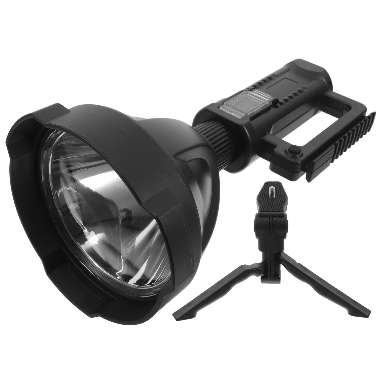 Happyyami Torcia LED Multifunzionale Ricaricabile 8000mah per Outdoor | Nero, Plastico e Led, Design Portatile a Mano, Ricarica Rapida, per Hiking e Attività All'aperto