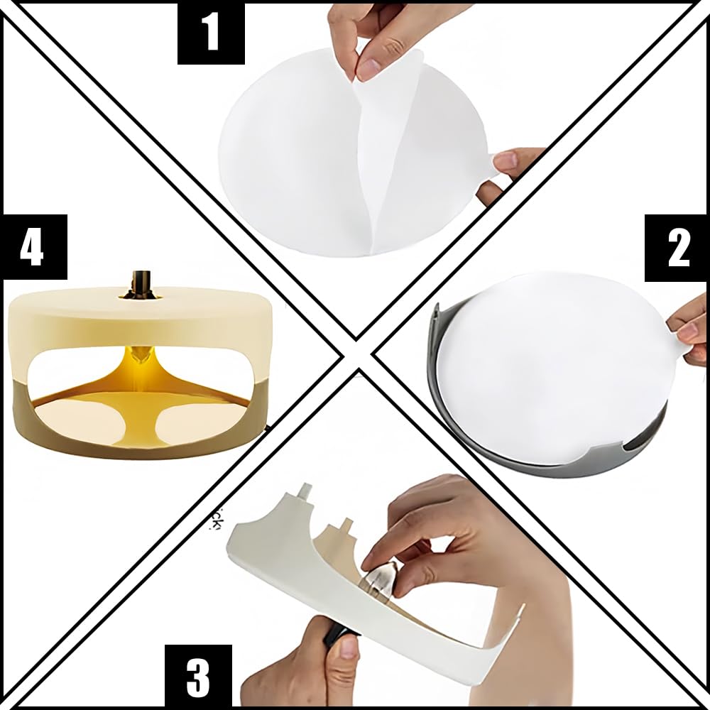 20 PCS Flea Trap Sticky Round Flea Trap Disc Odorless Flea Killer Sticky Disposable Fly Killer Paper for Flea Bed Bug Moths Mosquito - Image 3