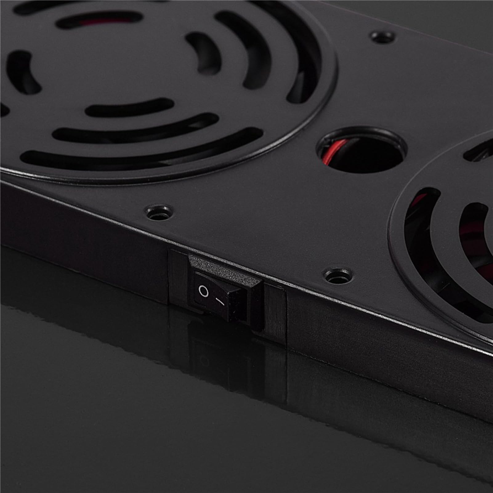 lyrlody Supporto per Laptop Scrivania per Laptop Regolabile Tavolo Pieghevole in Lega di Alluminio con Gambe Girevoli a 360 Gradi Doppie Ventole di Raffreddamento Vassoio per Mouse per Divano Letto