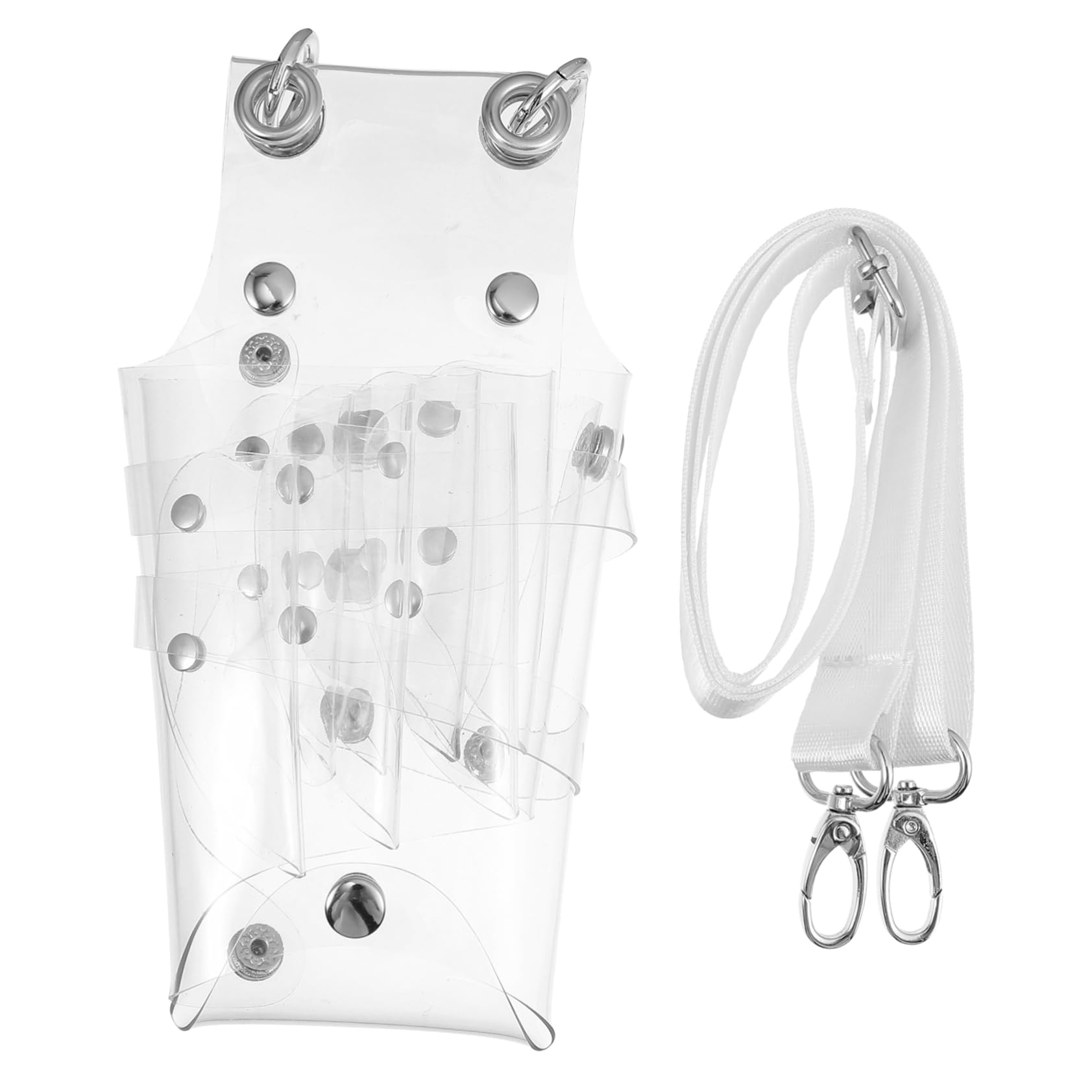 TOVINANNA Hair Tool Bag Barber Scissors Pouch Transparent Hair Scissors Holder for Stylist