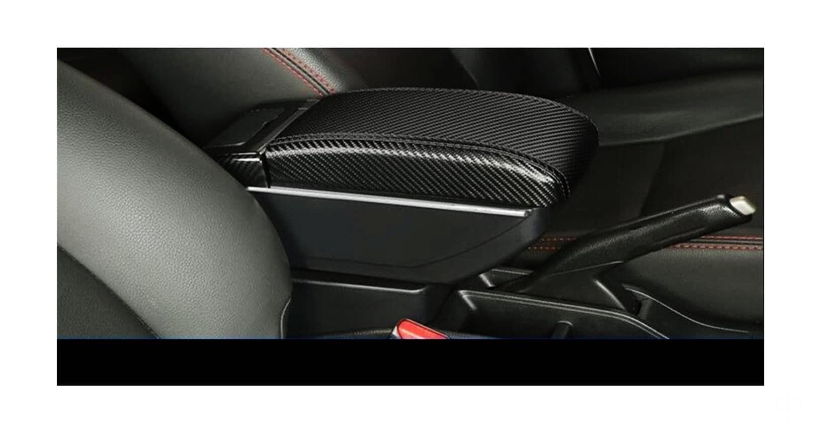 Centre Console For Suzuki For Swift 2005-2023 Carbon Fiber Center Console Armrest Storage For Box with USB and Ashtray
