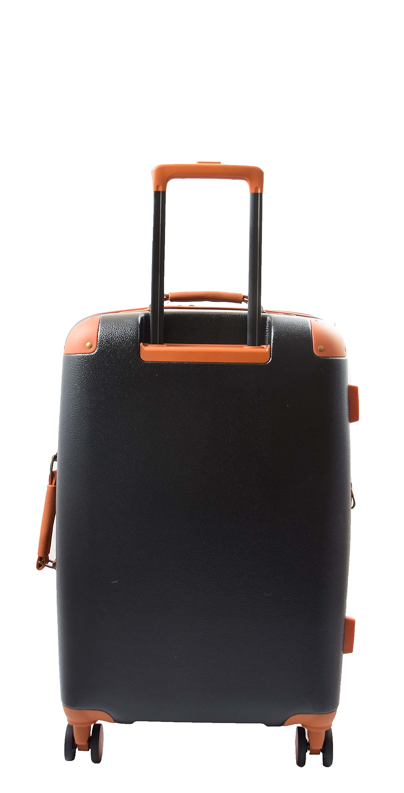 A1 FASHION GOODS Maletas de 4 ruedas rígidas expandibles y ligeras para viajes, Black, Medium Check-in Size, Equipaje expandible de lado duro con ruedas giratorias