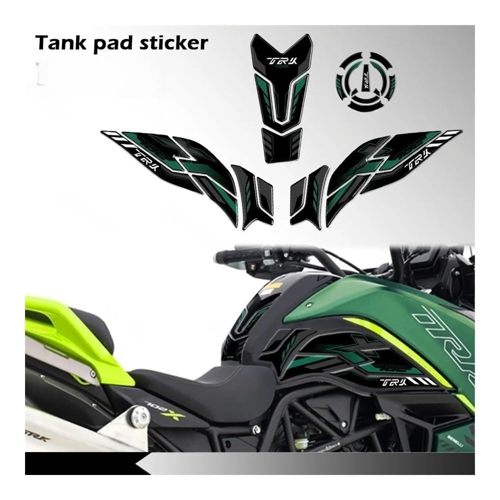 Motocicleta Combustible Tanque Almohadilla Adhesivo Protector Para Depósito De Combustible Motocicleta TRK702X TRK 702X 702 X 2023 2024
