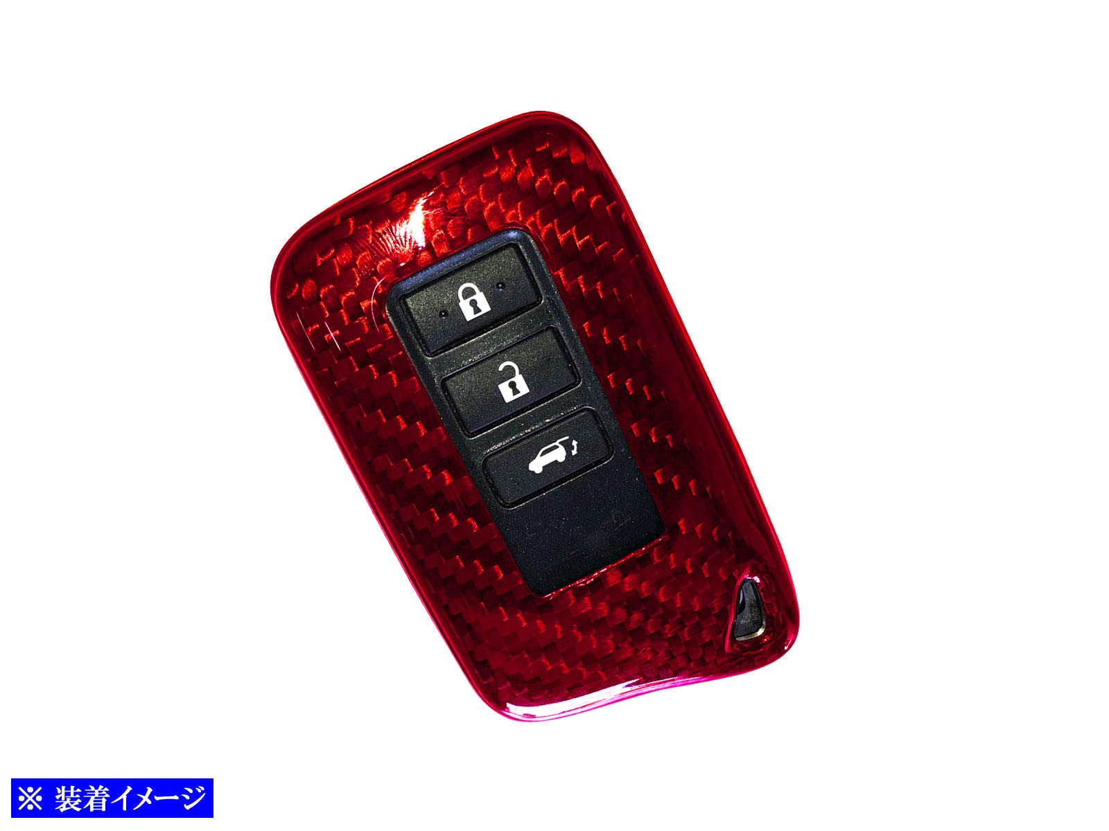 赤/レッド スマートキー ケース レクサス 20系IS250/350 40系LS460