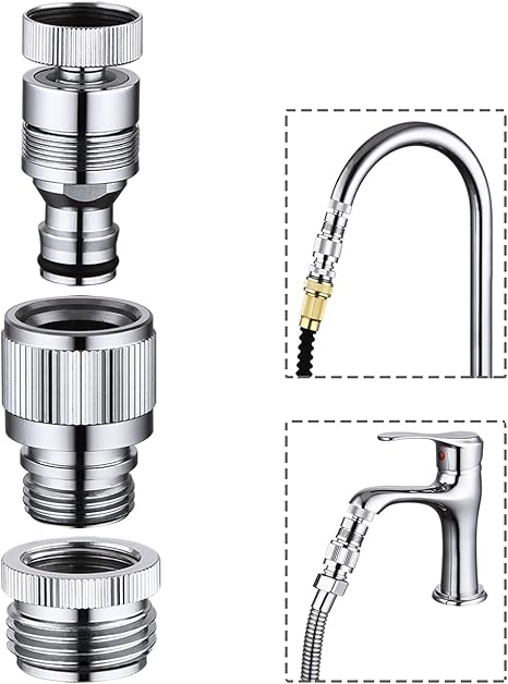 Adaptateur De Robinet Pour Lave-vaisselle Compact – 2 Pièces, Connexion Facile