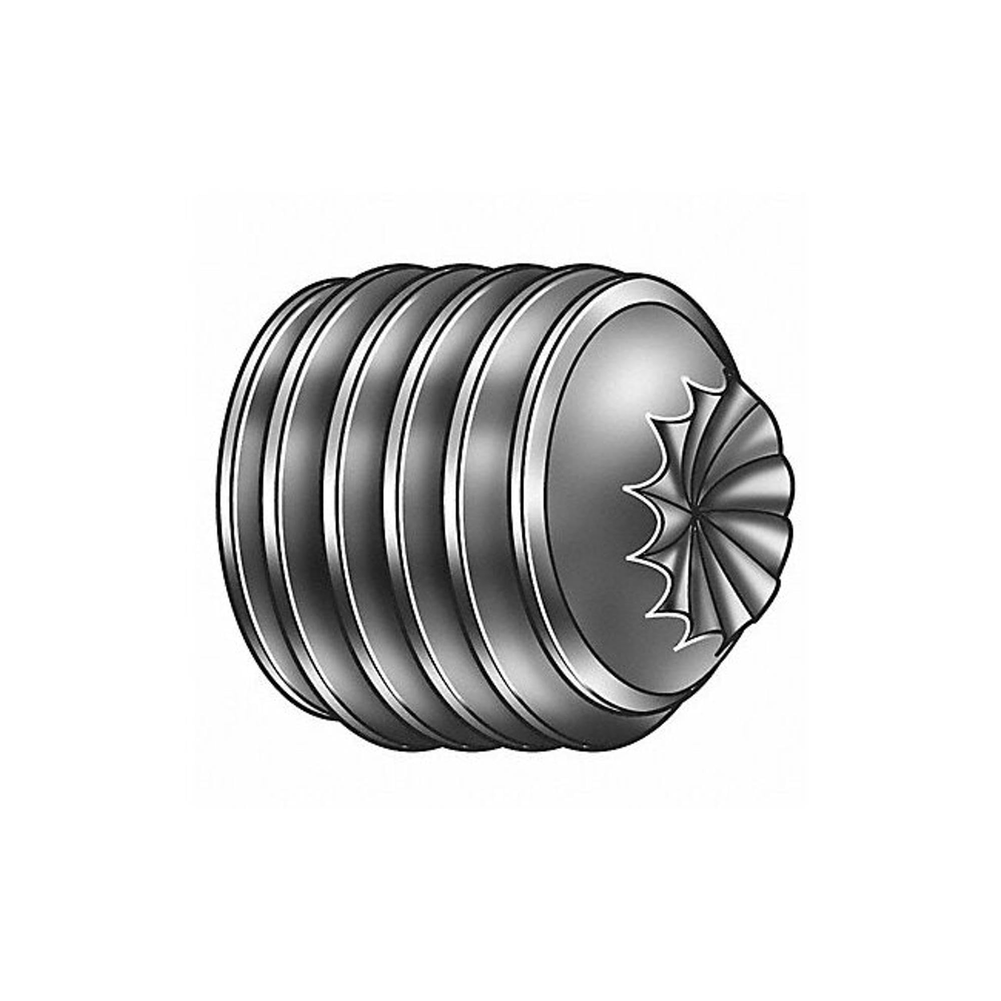 Sckt Set Scrw, Knurl Cup, 1/4-20x3/8, PK100