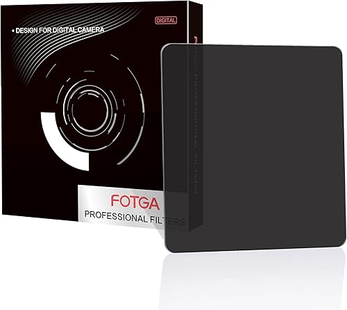 Vista 8 de Filtro cuadrado de 3.937 x 3.937 in, ND1000 (3.0) Densidad neutra de vidrio óptico de 10 paradas, se adapta al soporte de filtro de caja mate Cokin Z