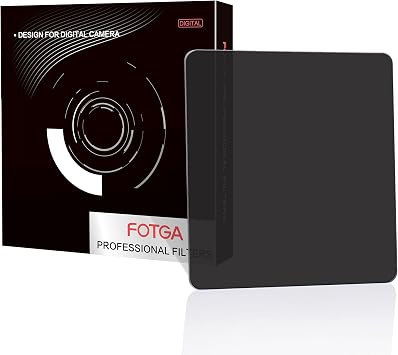Hersmay ND8 4x4/100 x 100mm Square ND Filters Optical Glass Matte Box Filter 3 Stops Double Side MRC Coating for 4x4 Matte Box Cokin Z Hitech Lee Lens Filter Trays Holder