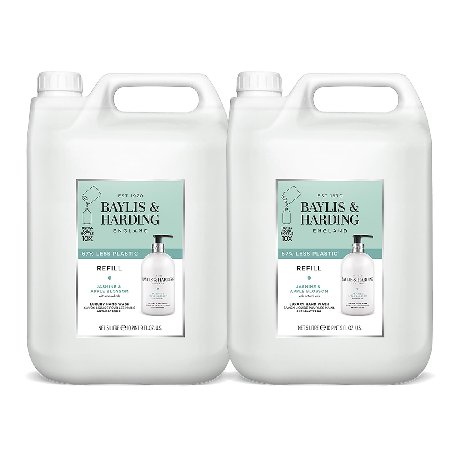 Baylis & Harding Jasmine and Apple Blossom Anti-Bacterial Hand Wash, 500 ml (Pack of 3) - Vegan Friendly — view 11