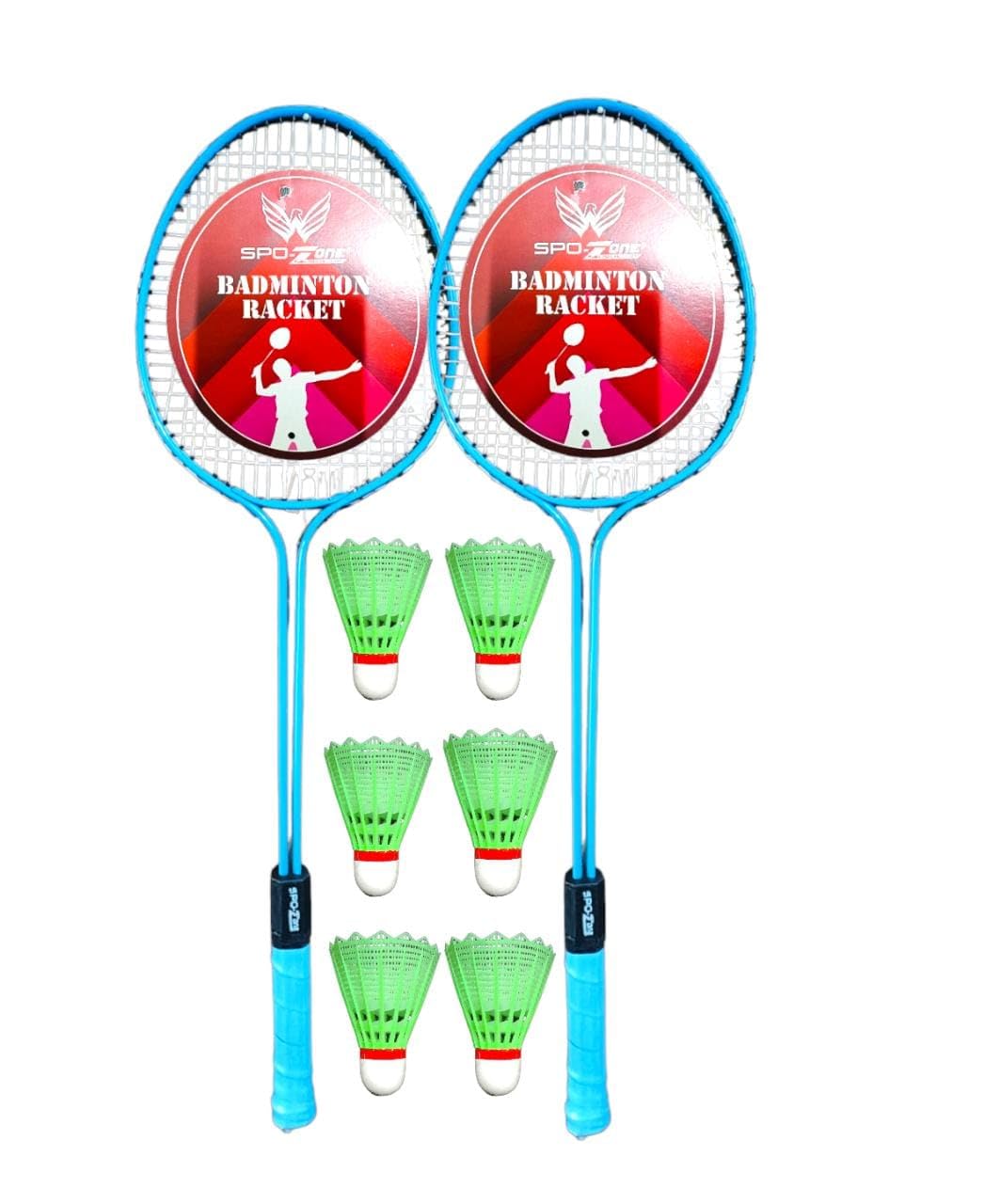 Double Shaft Badminton-Racket, Set of 2 Combo Kit with 2 Pieces Plastic Shuttlecocks (B0CV5RW5GZ) Amazon Price History, Amazon Price Tracker