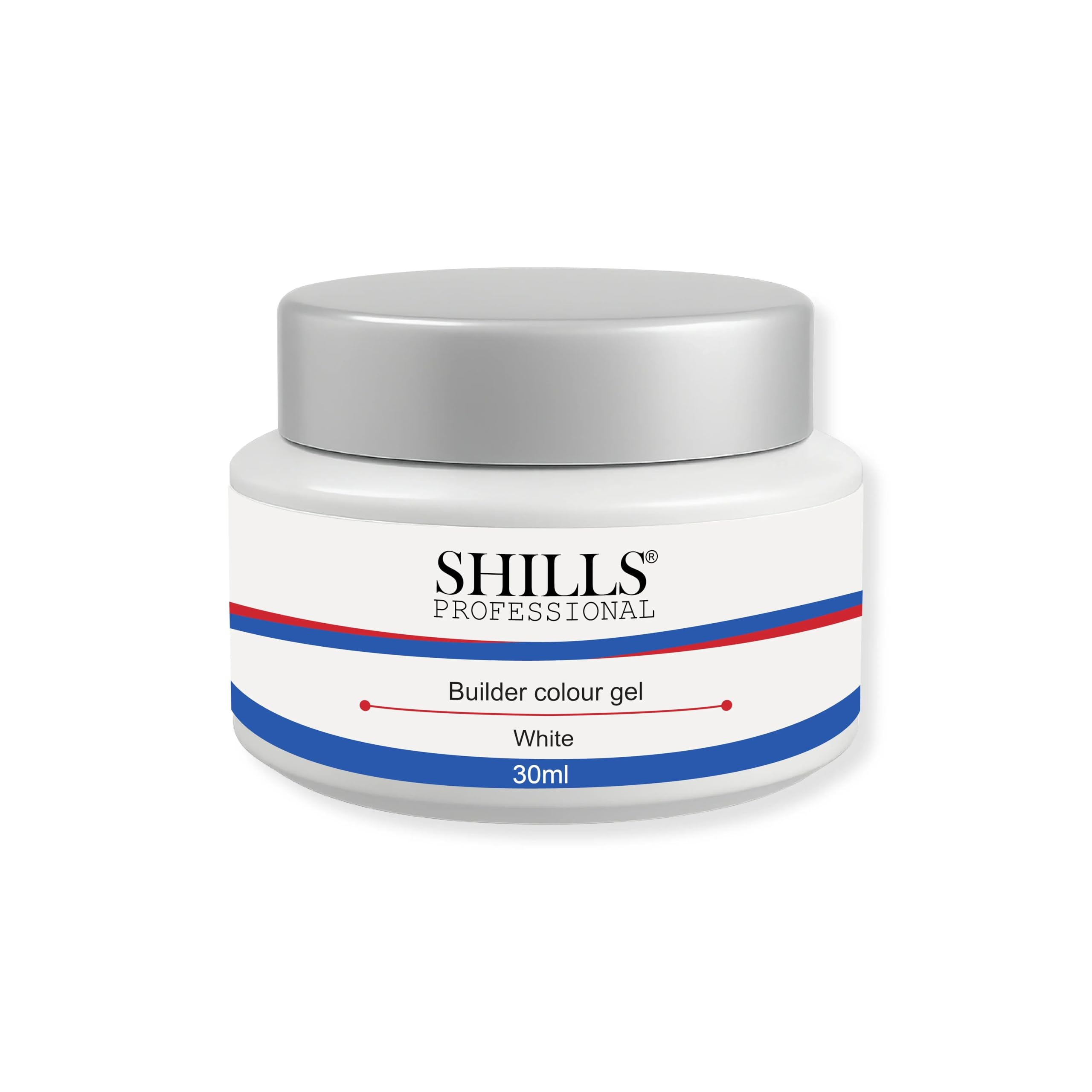 Shills Professional Builder Gel – Hard UV LED Extension Gel for Nail Extensions & Overlay | White, Pink, Nude, Peach, Clear | Thick Self-Leveling Nail Builder Gel (White, 30ml)-image-3