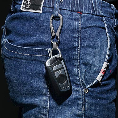 Chaveiro, Romacci Porta-chaves de titânio leve para exteriores Porta-chaves de liberação rápida