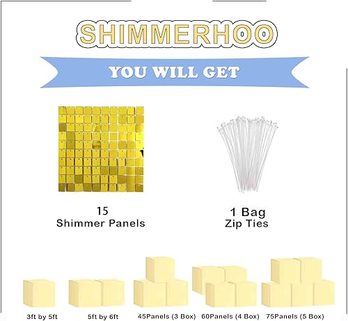 Miniatura 4 de Panel de fondo de pared negro brillante  Panel de decoración  Decoración de boda, cumpleaños, aniversario, compromiso y despedida de soltera (15