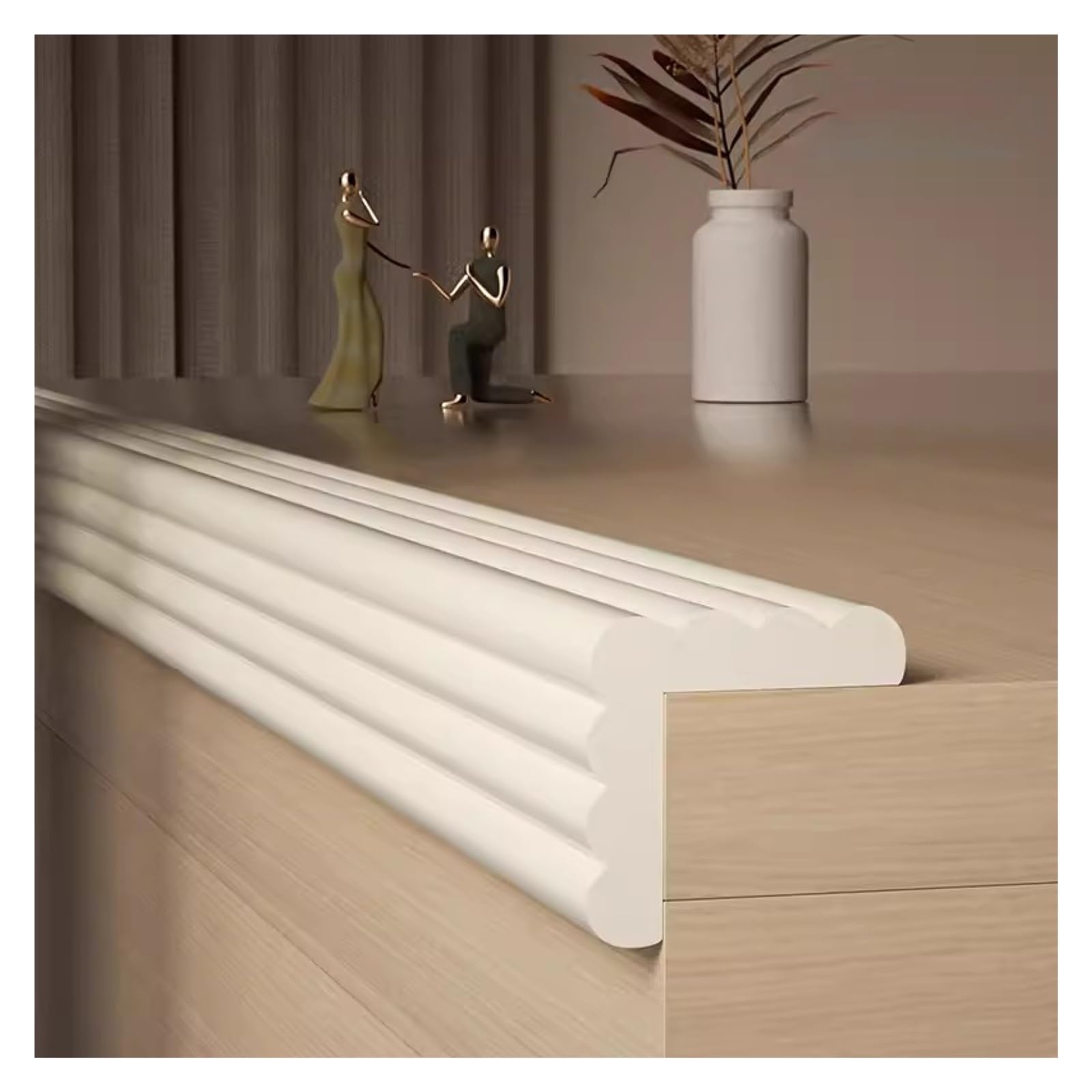Protector de Esquinas para Bebé Tiras De Seguridad De Espuma, Tira Protectora De Esquinas De Muebles En Forma De W For La Seguridad De Los Niños, Borde De Mesa Autoadhesivo Y Protector De Esquinas For