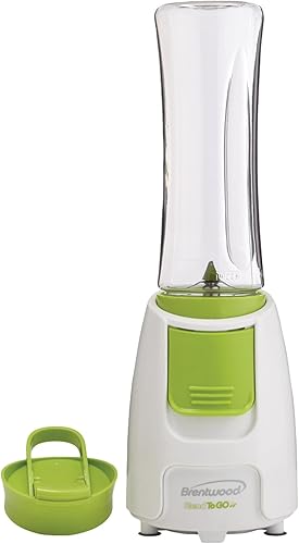 Brentwood Blend to Go - Licuadora personal con taza de viaje, 20 onzas, color blanco
