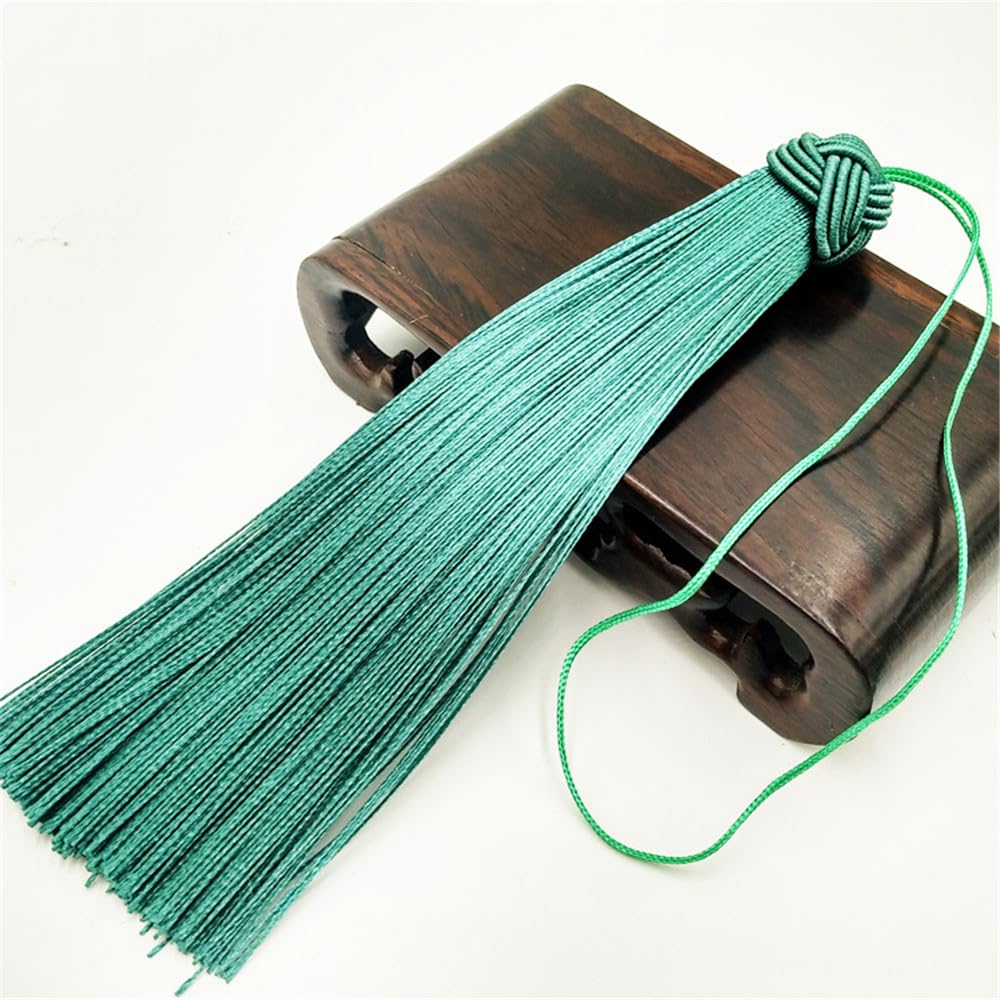 6 Pieces 15cm Silky Soft Tassels Mini Craft Tassels Small Tassel Pendant Decorative Key Tassels Handmade Tassel Key Chain Gifts Tiny Tassels for Earrings Souvenir Bookmarks DIY Craft (Blue)