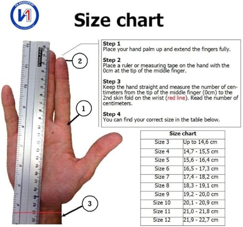 Miniatura 9 de ONEKEEPER C-TEC Aqua Pro Blue - Guantes de portero de nivel profesional para adultos y jóvenes, guantes de portero de fútbol GK, látex de contacto