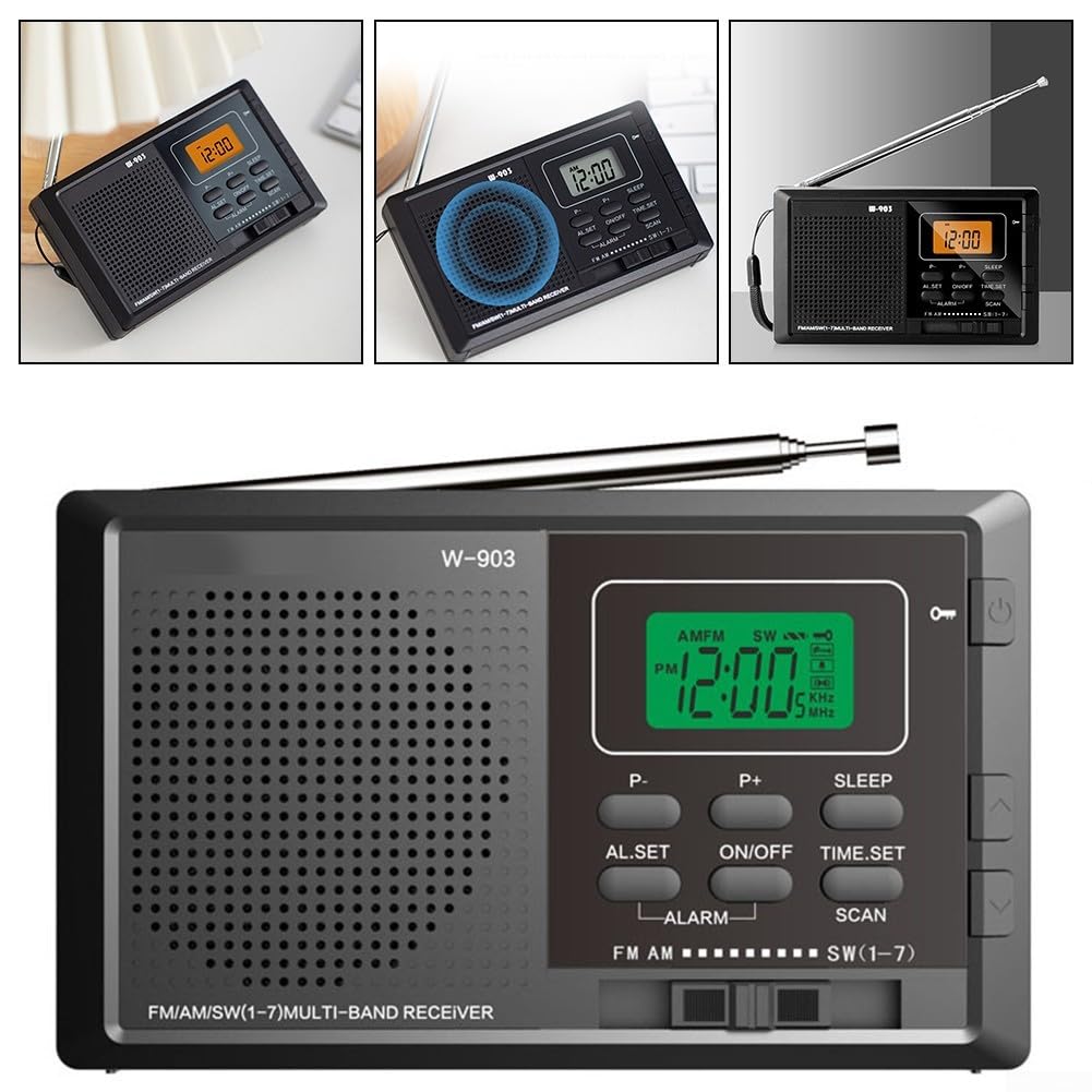 Startbuymore Mini FMAMSW Radio Full Band Coverage For Running, Camping, And Traveling(E-U)