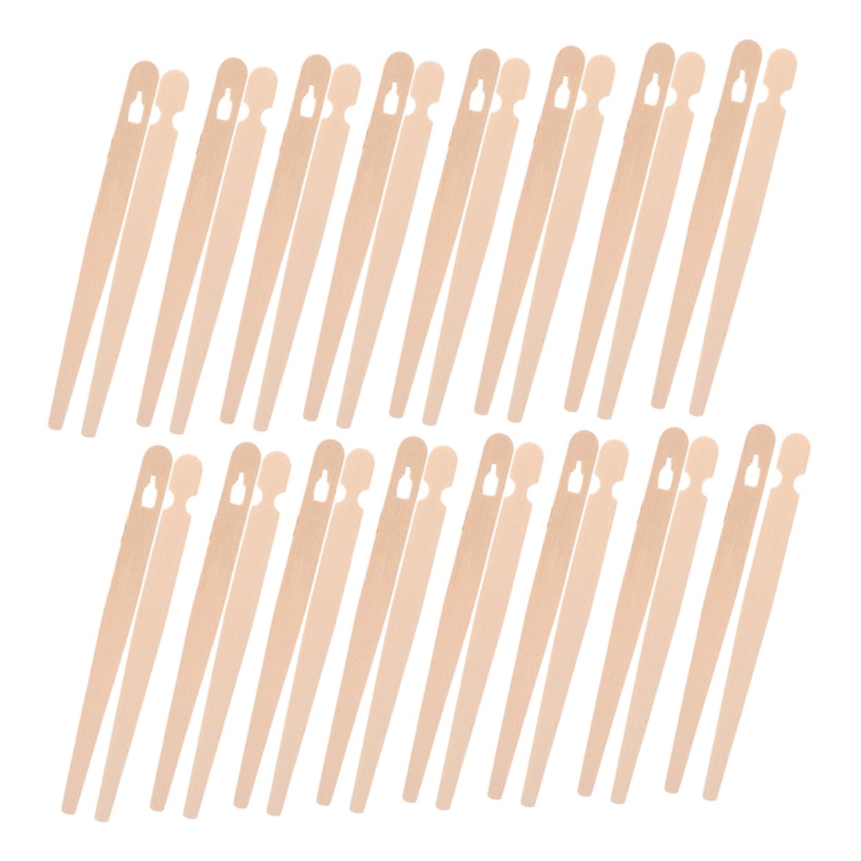 Sosoport 200pares Pinzas De Madera Para Alimentos Pinzas De Pastelería Para Adultos Desechables Para Buffet Utensilios De Cocina Para Principiantes Para Aperitivos