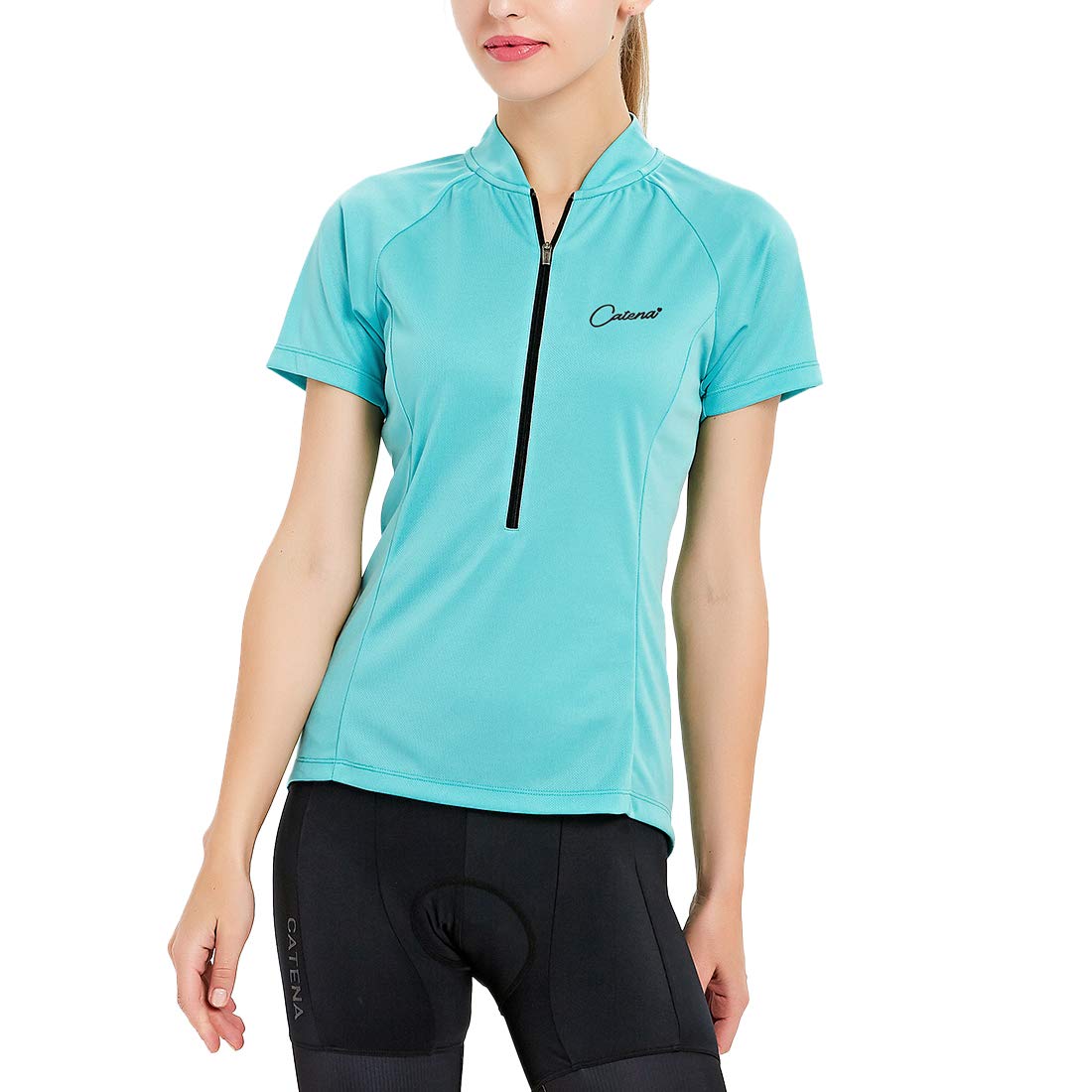CATENA Women's Cycling Jersey Short & Long Sleeve Bike Mountain Breathable Shirts MTB Road Quick Dry Tops Bicycle Summer Clothing