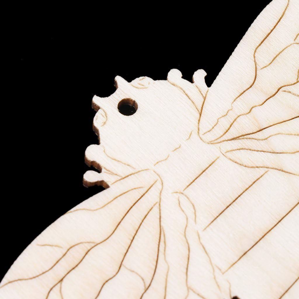10Pcs Bee Easter Party Decor Wooden Home Wall Door Hanging Ornament Decoration