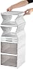 Deconox 6 Katlı, Katlanabilir Ayakkabılık, Taşınabilir Çok Amaçlı, Geniş, Katlanabilir Dolap ve Raf, Katlanır Taşınabilir Premium Portatif Organizer Ayakkabılık (25,5cm x 34,5cm x 105,5cm) (BEYAZ)