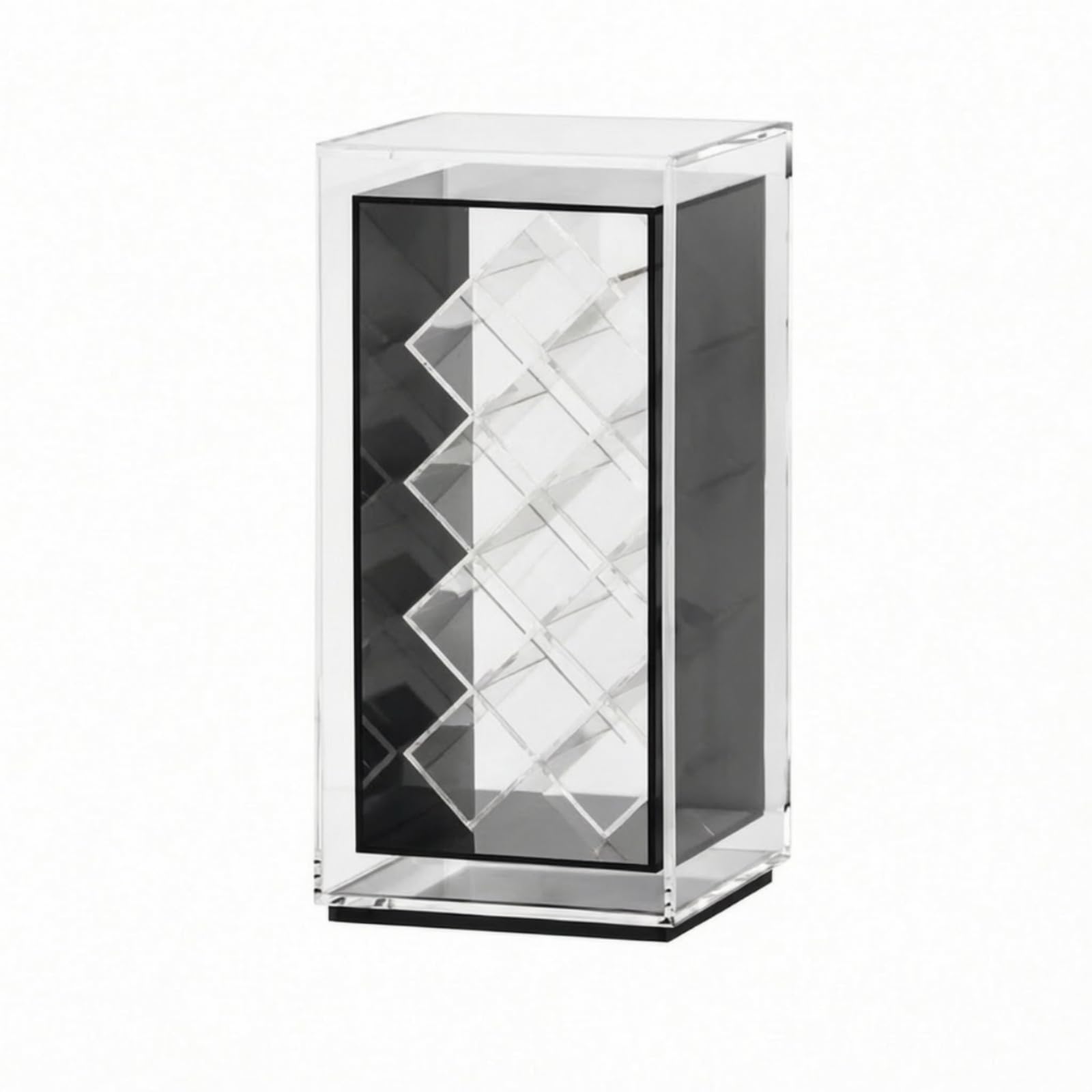 Trucchi Organizer in Acrilico Modulare Organizzre Cosmetico in Acrilico Bordo Liscio Trucchi Impilabile per Bagno, Comò, Stile B