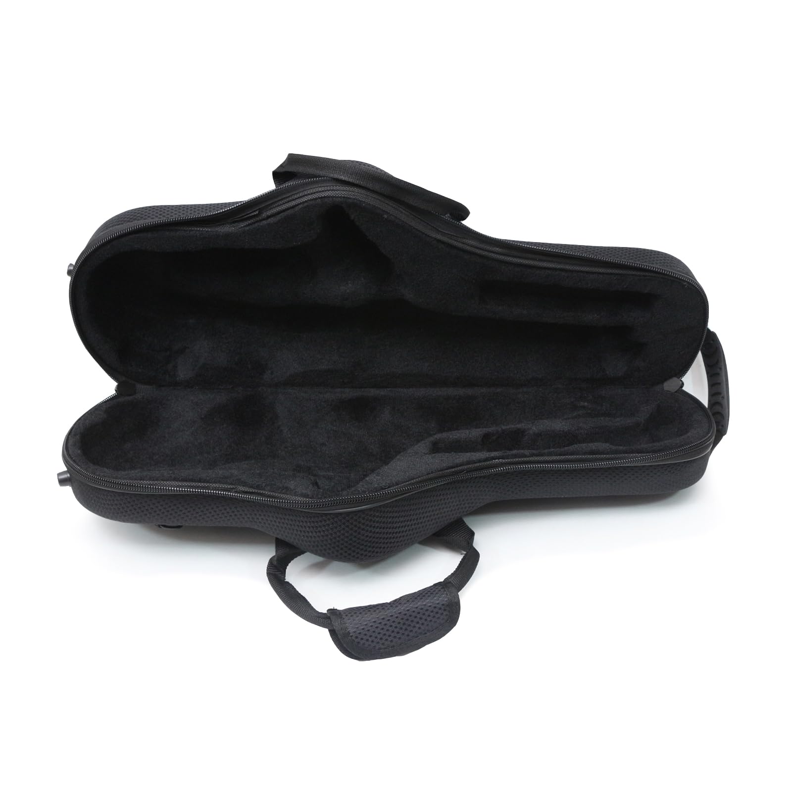 YoungMonic Alto Saxophone Case Nylon Saxophone Accessories Black Lightweight Strap Strong Hard Protect Alto Sax Case
